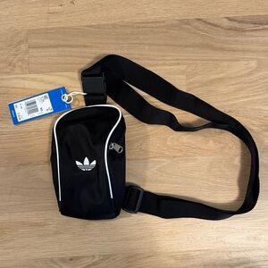 Adidas Crossbody Bag in Black with White Details